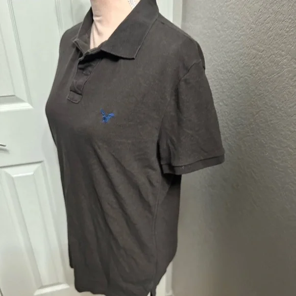 American Eagle Mens Cotton Classic Fit Short Sleeve Solid Polo Shirt S - Picture 5 of 7